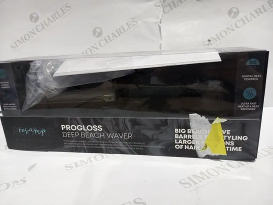 BOXED REVAMP PROFESSIONAL PROGLOSS DEEP BEACH WAVER PROFESSIONAL CERAMIC WAVER WV-2000QVD-EU