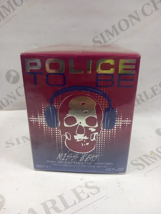 BOXED AND SEALED POLICE TO BE MISS BEAT EAU DE PARFUM FOR WOMEN 125ML