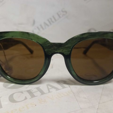 A. KJAERBEDE LILLY GREEN MARBLE SUNGLASSES