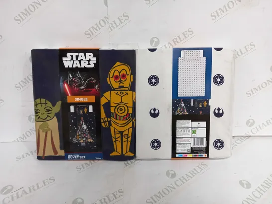 SET OF 2 STAR WARS DUVET - SINGLE BED