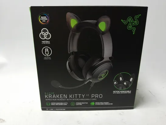 BOXED RAZER KRAKEN KITTY V2 PRO HEADSET