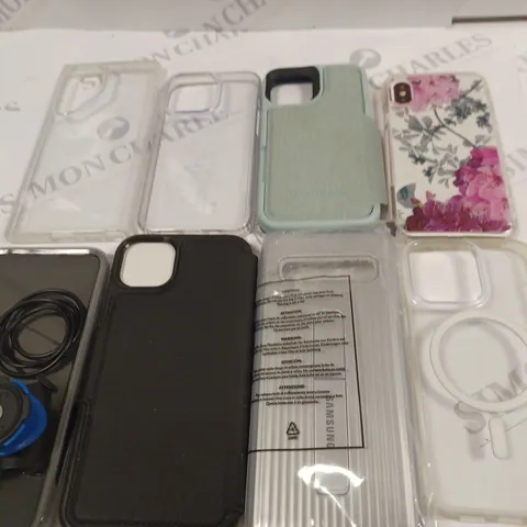 LOT OF 8 ASSORTED MOBILE PHONE CASES