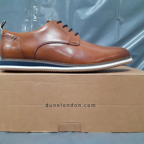 BOXED PAIR OF DUNE LONDON 511 SHOES IN TAN SIZE 10