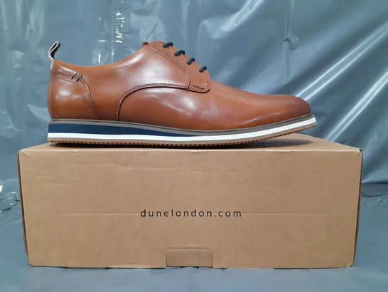 BOXED PAIR OF DUNE LONDON 511 SHOES IN TAN SIZE 10