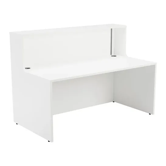 BOXED BUARIKI RECEPTION DESK - WHITE (2 BOXES)