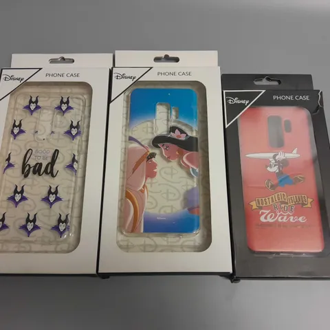 LOT OF 3 BOXED DISNEY THEMED MOBILE PHONE CASES FOR SAMSUNG GALAXY S9
