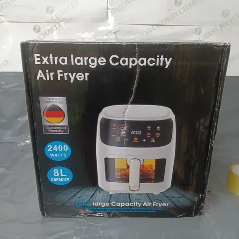 EXTRA LARGE CAPACITY AIR FRYER 8L 2400W