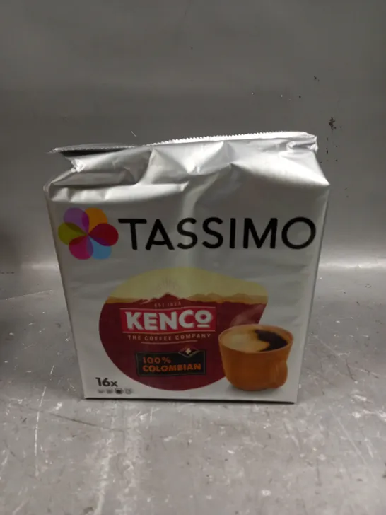 5 X SEALED TASSIMO 100% COLOMBIAN COFFEE POD PACKS - 16 PODS PER PACK 