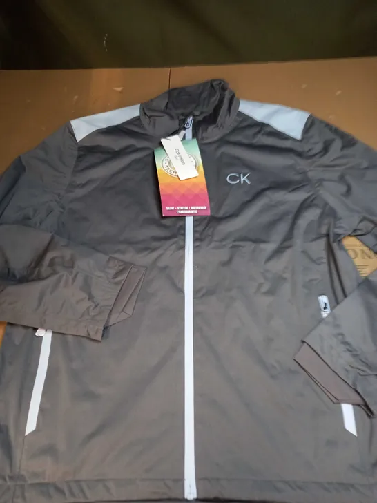 CALVIN KLEIN ZIPPED GOLF JACKET SIZE XL