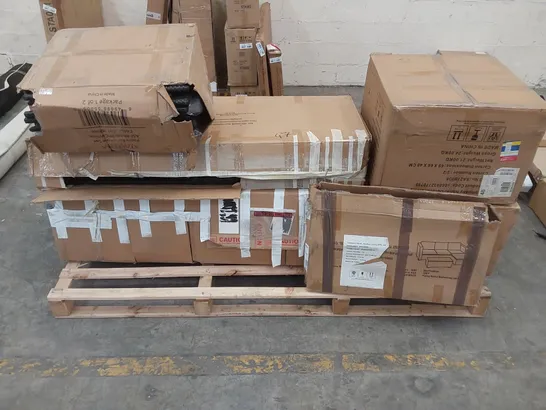 PALLET OF ASSORTED GARDEN AND PATIO FURNITURE PARTS 