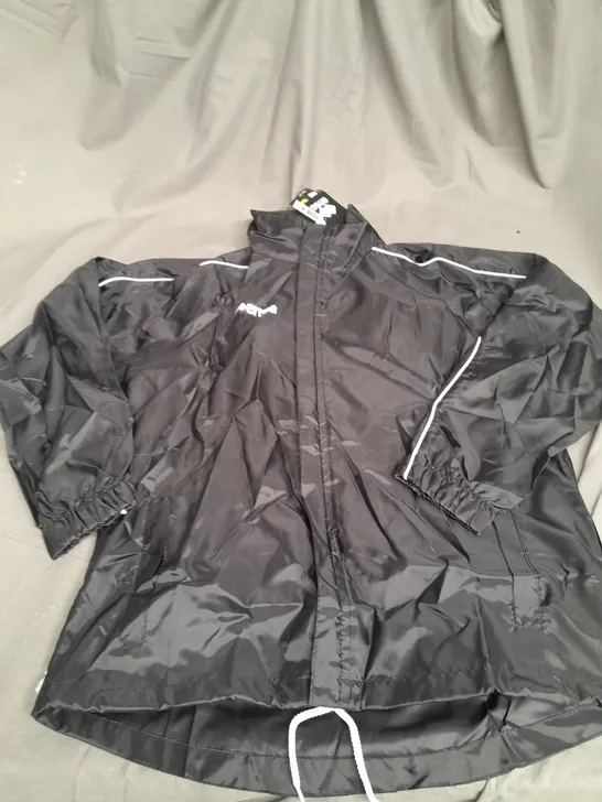 ERREA ZIPPED WATERPROOF COAT IN BLACK SIZE 36