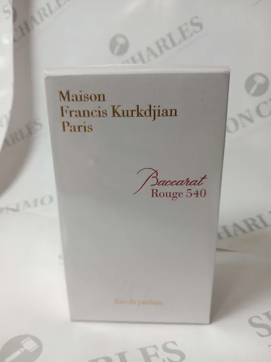 BOXED AND SEALED MAISON FRANCIS KURKDJIAN PARIS BACCARAT ROUGE 540 EAU DE PARFUM 70 ML