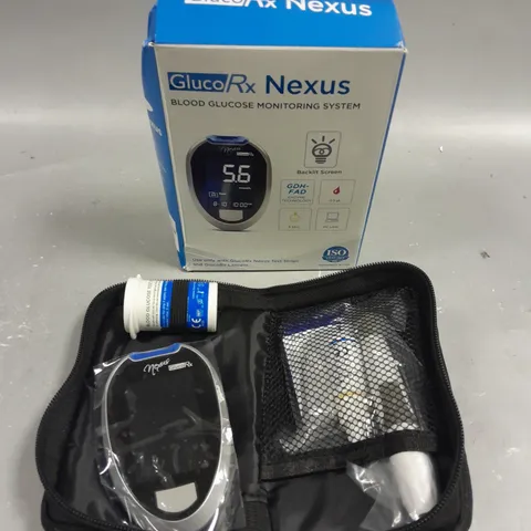 BOXED GLUCO RX NEXUS BLOOD GLUCOSE MONITORING SYSTEM 