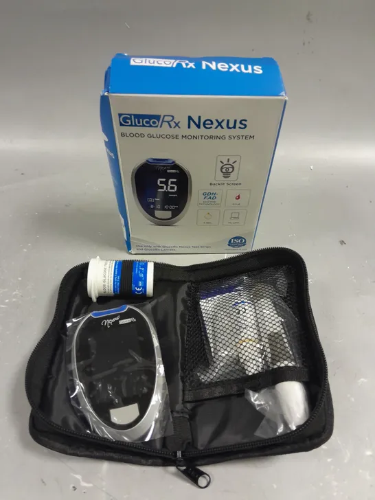 BOXED GLUCO RX NEXUS BLOOD GLUCOSE MONITORING SYSTEM 