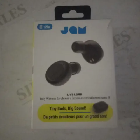 LOT OF 5 JAM LIVE LOUD HX-EP410-BK WIRELESS BLUETOOTH EARPHONES, BLACK