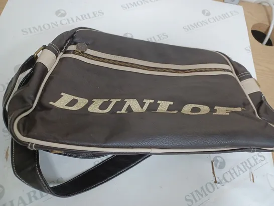 DUNLOP DARK BROWN STRAPPED BAG 