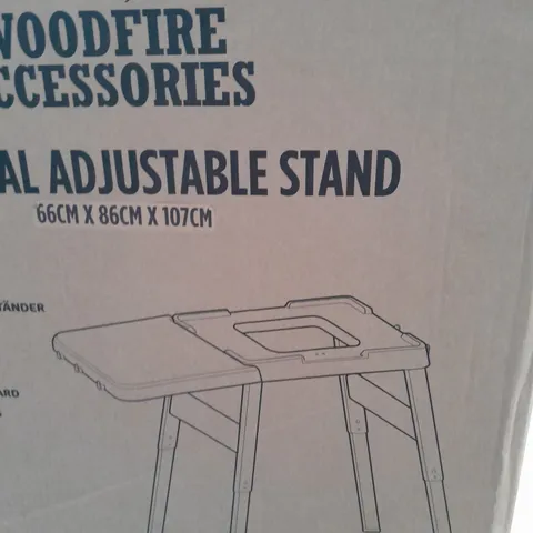 BOXED NINJA WOODFIRE UNIVERSAL STAND 66CMX86CMX107CM - COLLECTION ONLY