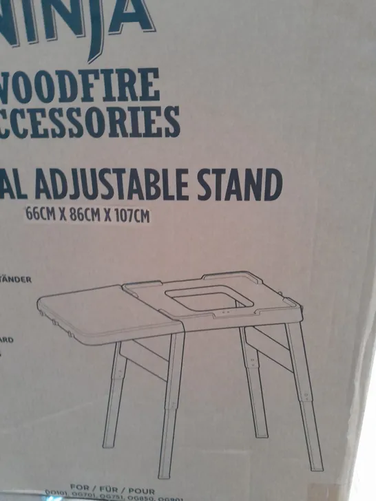 BOXED NINJA WOODFIRE UNIVERSAL STAND 66CMX86CMX107CM - COLLECTION ONLY