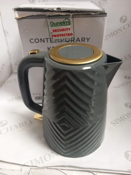 BOXED DUNELM CONTEMPORARY KETTLE 1.7L 