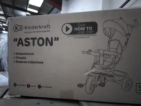 PALLET OF APPROXIMATELY 12 BOXED ASTON TRICYCLES 