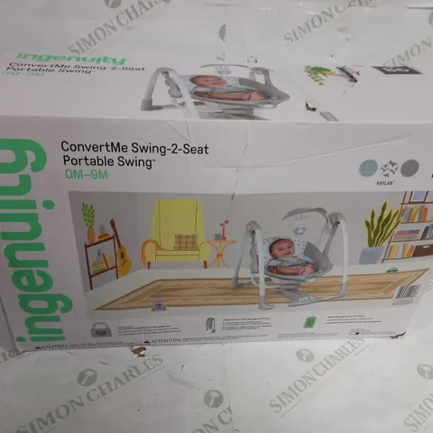 INGENUITY CONVERTME SWING-2-SEAT PORTABLE SWING 0M-9M