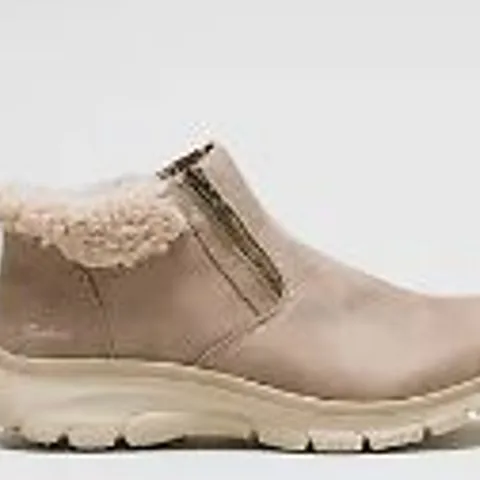 SKECHERS EASY GOING WATER RESISTANT BOOT TAUPE SIZE 3.5