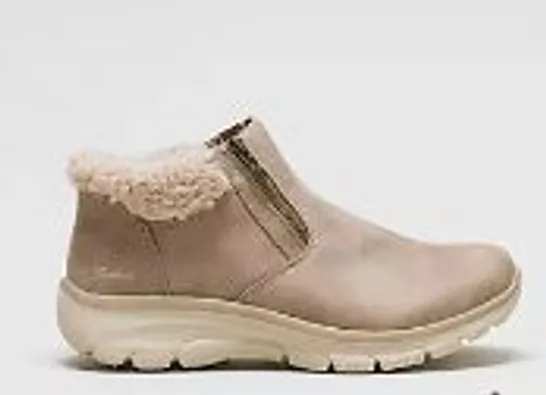 SKECHERS EASY GOING WATER RESISTANT BOOT TAUPE SIZE 3.5