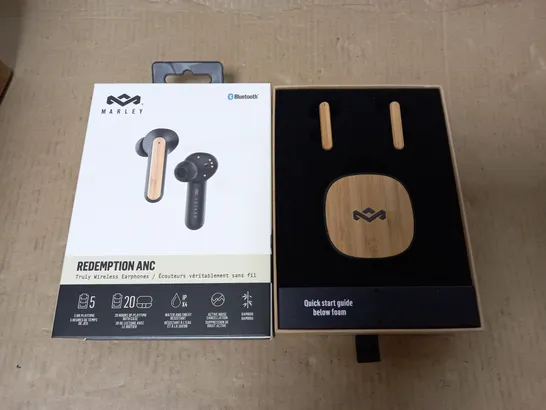 LOT OF 2 BOXED AS NEW PAIRS OF MARLEY REDEMPTION ANC TRULY WIRELESS EARPHONES