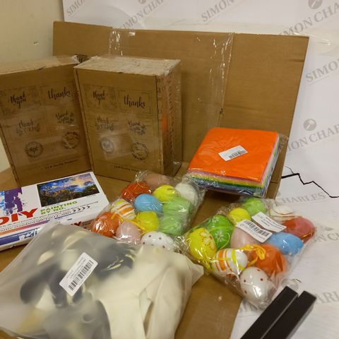 LOT OF APPROX 20 ASSORTED HOUSEHOLD PRODUCTS TO INCLUDE: CRAFT ITEMS, BOXED THANKYOU CARDS, PENS