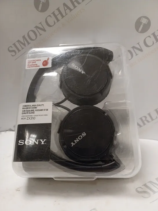 BOXED SONY MDR-ZX310 OVER-EAR HEADPHONES IN BLACK