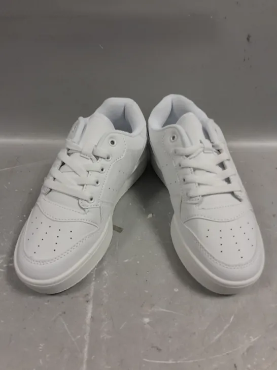 PAIR OF TRUFFLE COLLECTION CHUNKY FLATFORM TRAINERS IN WHITE - 3