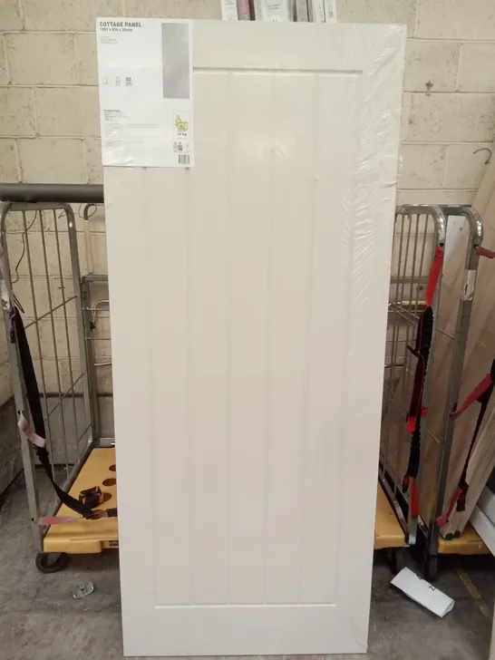 COTTAGE PANEL WHITE PRIMED INTERNAL DOOR 1981×838×35MM