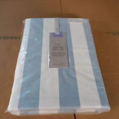 JOHN LEWIS DOUBLE COTTON DUVET SET 