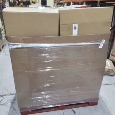 PALLET CONTAINING A LARGE QUANTITY OF ASSORTED TECH ITEMS TO INCLUDE VARIOUS PRINTERS, HEADPHONES, KEYBOARDS 