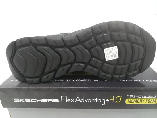 SKETCHERS MENS FLEX TRAINER BLACK  SIZE 10UK (MENS)