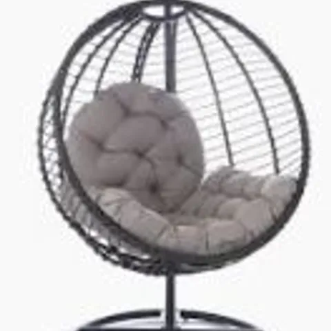 BOXED INNOVATORS ROUND IBIZA HANGING CHAIR, TAUPE