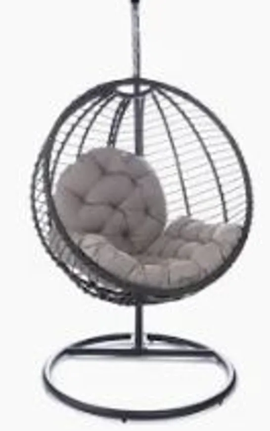 BOXED INNOVATORS ROUND IBIZA HANGING CHAIR, TAUPE