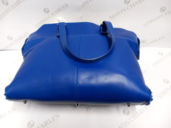 CHRISTIAN LOUBOUTIN SYD SHOPPING SPIKES TOTE BAG COBALT BLUE