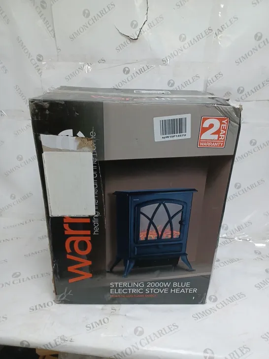 WARMLITE STERLING 2000W BLUE ELECTRIC STOVE HEATER 