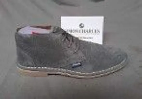 LAMBRETTA CHISWICK MENS SHOE IN GREY SIZE 7