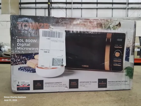 BRAND NEW BOXED TOWER 20L 800W DIGITAL MICROWAVE 