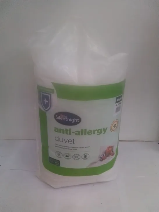 SILENTNIGHT ANTI ALLERGY 7.5 TOG SINGLE DUVET 