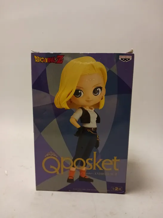 DRAGON BALL Z Q POSKET ANDROID 18 VINYL FIGURE 