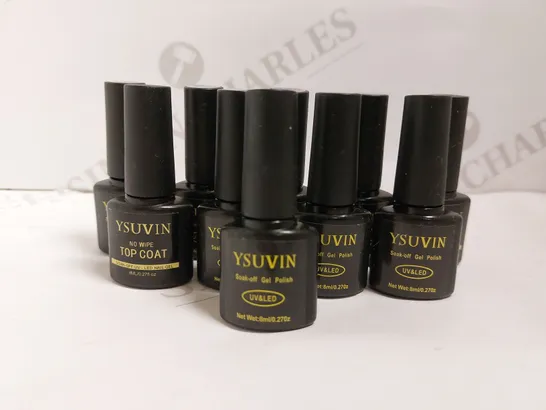 BOX OF APPROX 10 YSUVIN SOAK OFF GEL POLISH