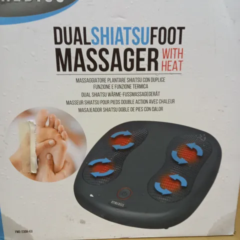 BOXED HOMEDICS DUAL SHIATSU FOOT MASSAGER WITH HEAT