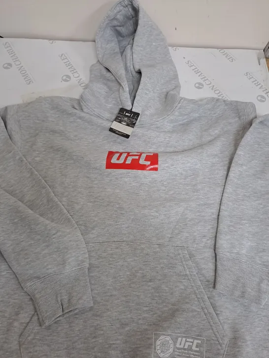 UFC LIGHT GREY HOODIE - MEDIUM