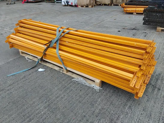 LOT OF 50 YELLOW RACKING BEAMS - 3000MM