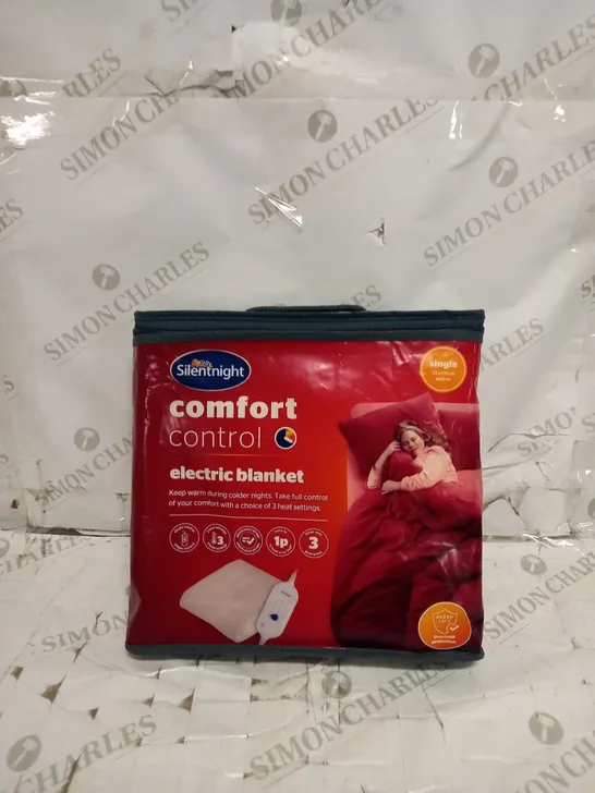 BRAND NEW SILENTNIGHT COMFORT CONTROL ELECTRIC BLANKET HEATED BLANKET /SINGLE 