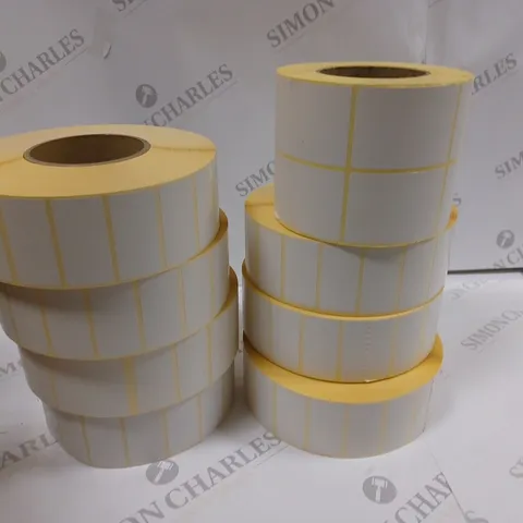 LOT OF 18 ROLLS OF LABELS - VARIOUS SIZES / COLLECTION ONLY