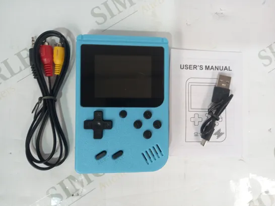 DESIGNER GAME BOX HANDHELD CONSOLE IN BLUE